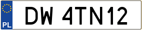 Truck License Plate